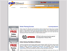Tablet Screenshot of cbtdirect.com